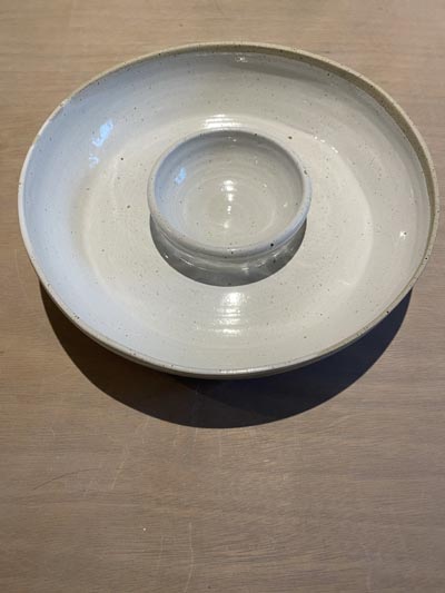 Plat en céramique artisanale GG131 - Collection Aube - Petites Terres Guebwiller