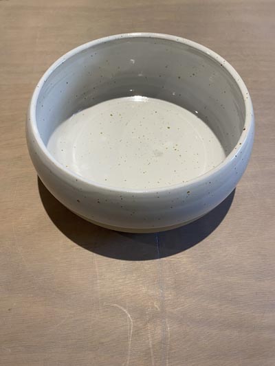 Plat en céramique artisanale GG143 - Collection Aube - Petites Terres Guebwiller