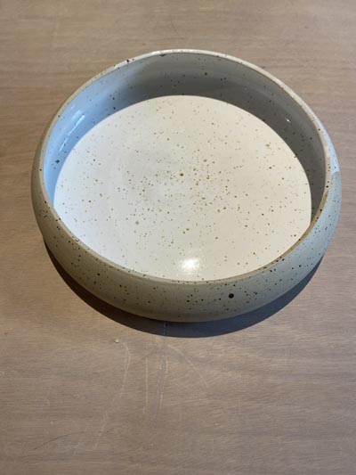 Plat en céramique artisanale GG146 - Collection Aube - Petites Terres Guebwiller