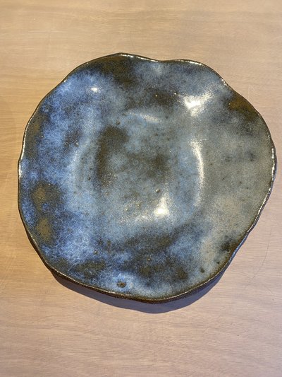 Plat en céramique artisanale GG210 - Collection Gaïa - Petites Terres Guebwiller